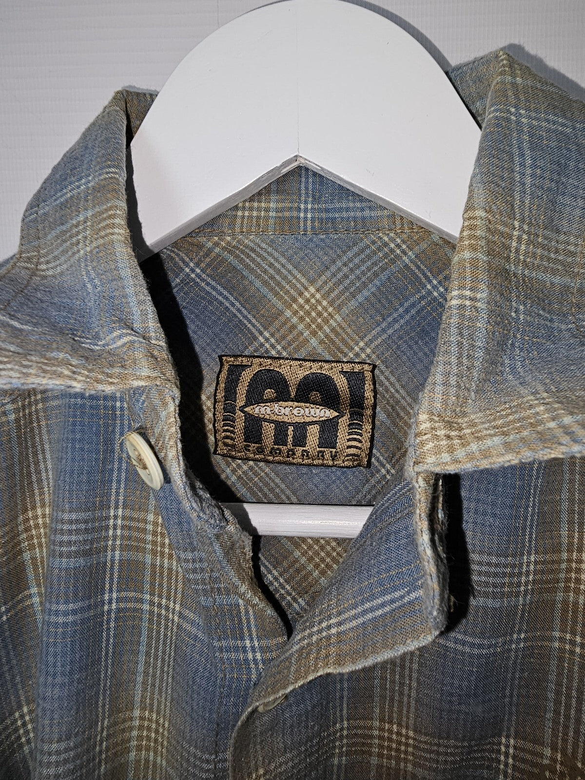 EK1150 Jungen Hemd von m. Brown, Blau/grau, Gr.1281