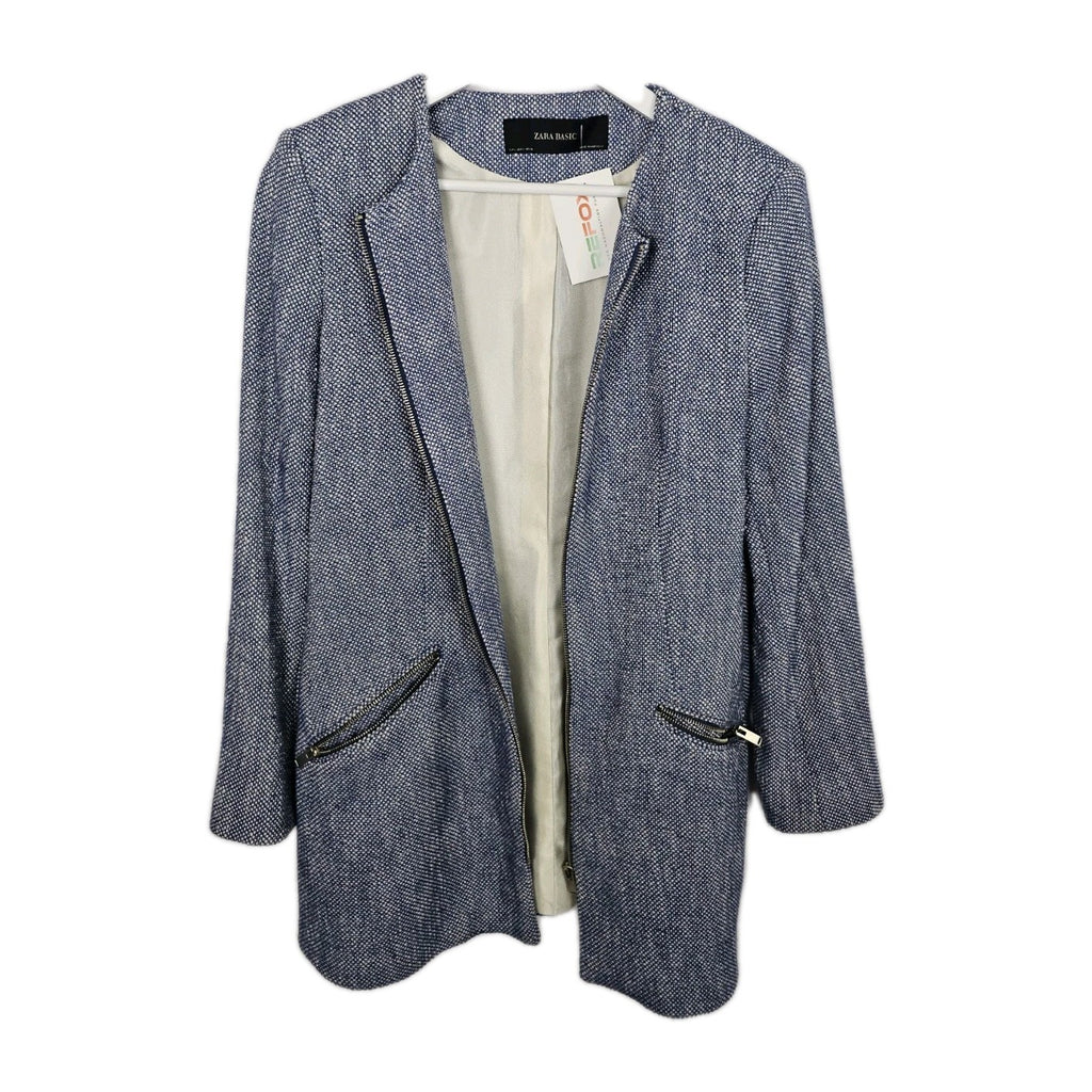 EK9191 Damen Trenchcoat von Zara, Blau, Gr.L3