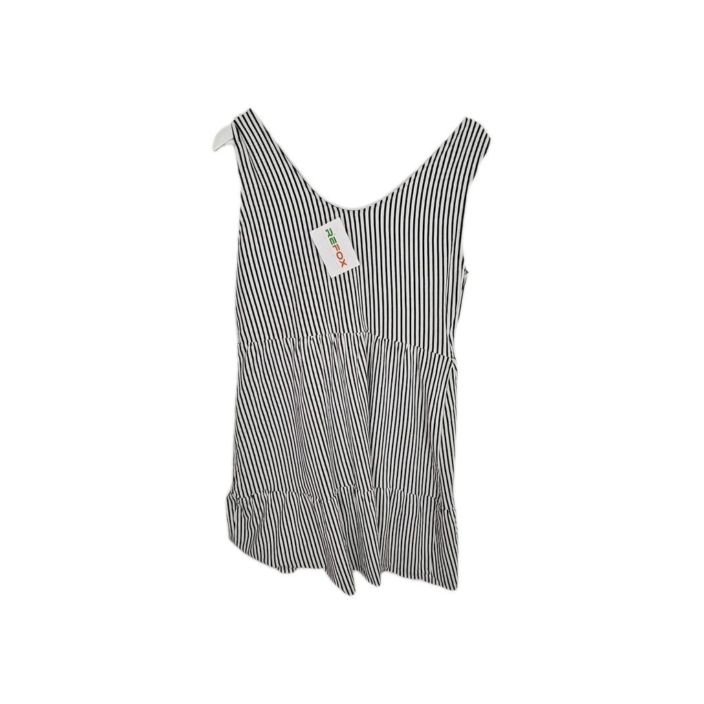 EK9549 Damen Kleid MNG Gr.XL Weiß Gestreift2