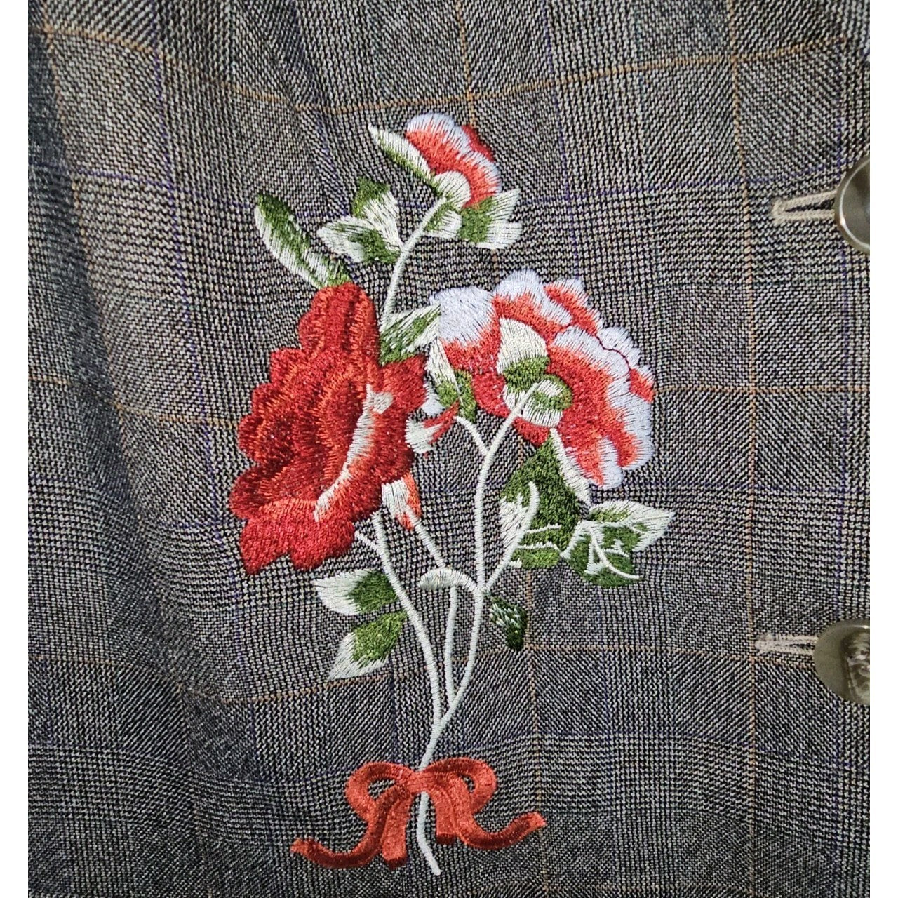 EK11316 Damen Blazer von Himmelblau, Braun, Gr. 421