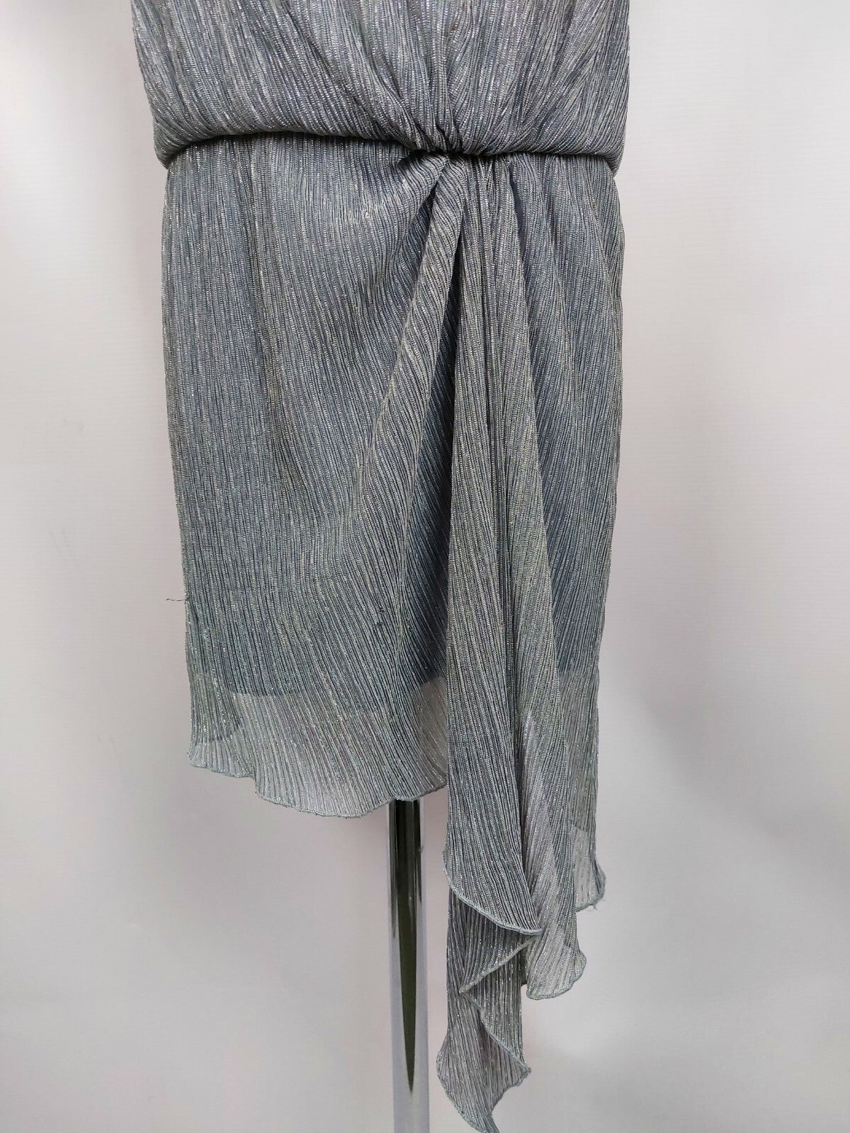 EK4362 Mädchen Kleid von Sisley, grau-Silber, Gr.135/140 nach Größentabelle2