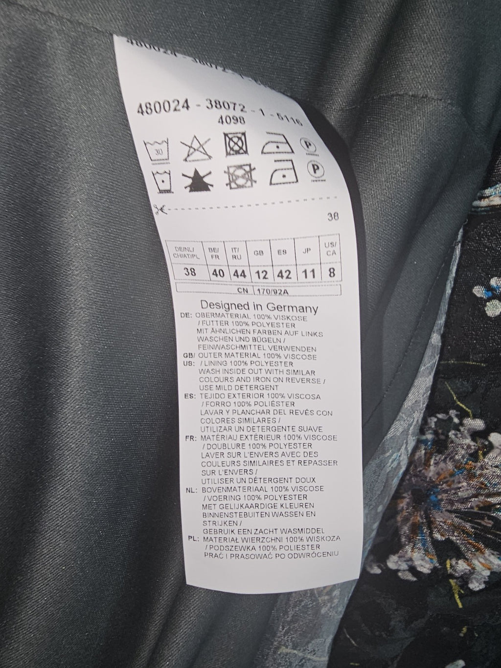 EK3720 Damen Kleid von Gerry Weber, Schwarz, Gr. 385