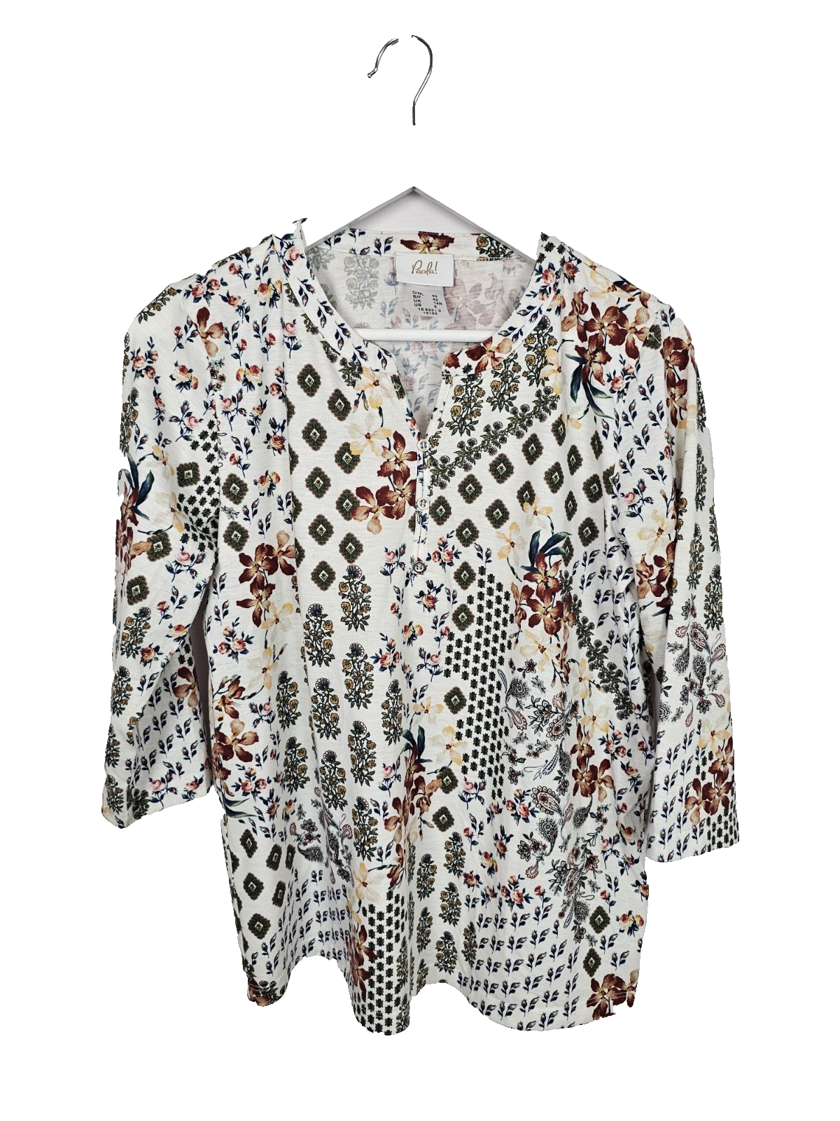 EK8351 Damen Bluse von Paola, Mehrfarbig, Gr. 400