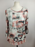 EK5128 Damen Shirt von Gerry Weber, weiß/grau/rosa, Gr. 400