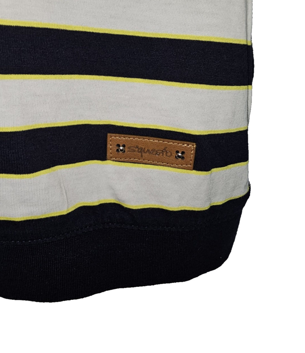 EK7261 Damen T-Shirt von S'questo, blau-gelb-weiß, Gr.362
