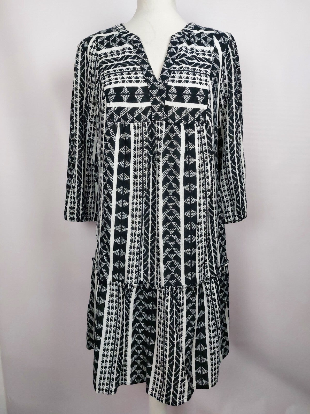 EK4788 Damen Kleid von Street One, schwarz/weiß, Gr. 340