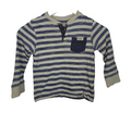 EK7360 Jungen Sweatshirt von H&M, Blau/Weiß, Gr.110/1160