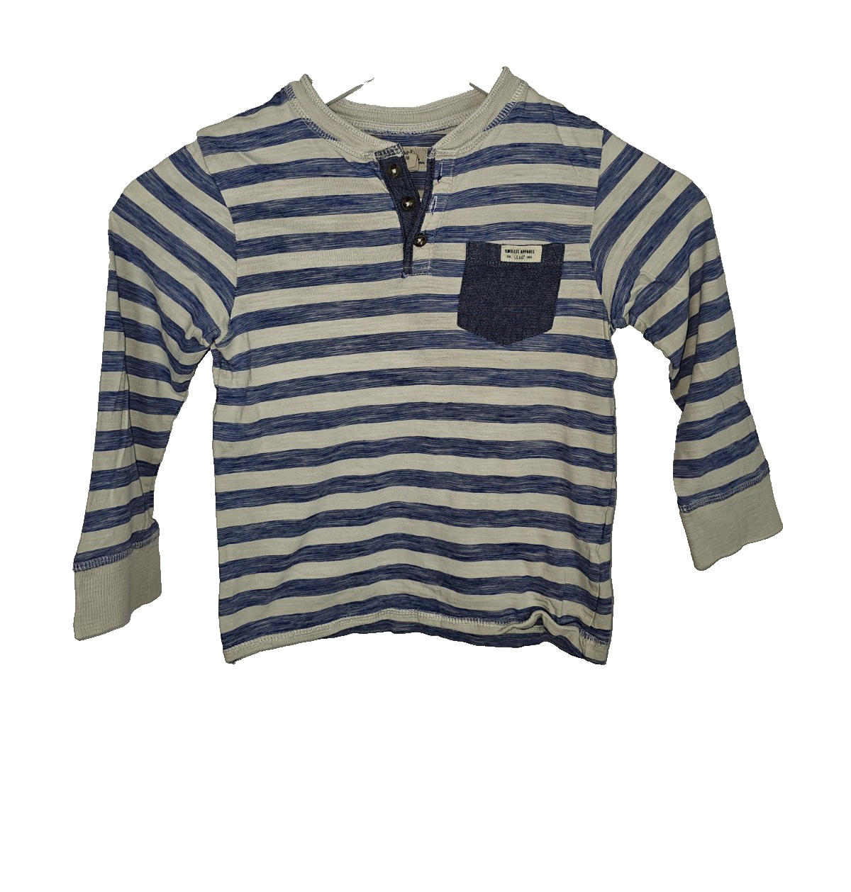 EK7360 Jungen Sweatshirt von H&M, Blau/Weiß, Gr.110/1160