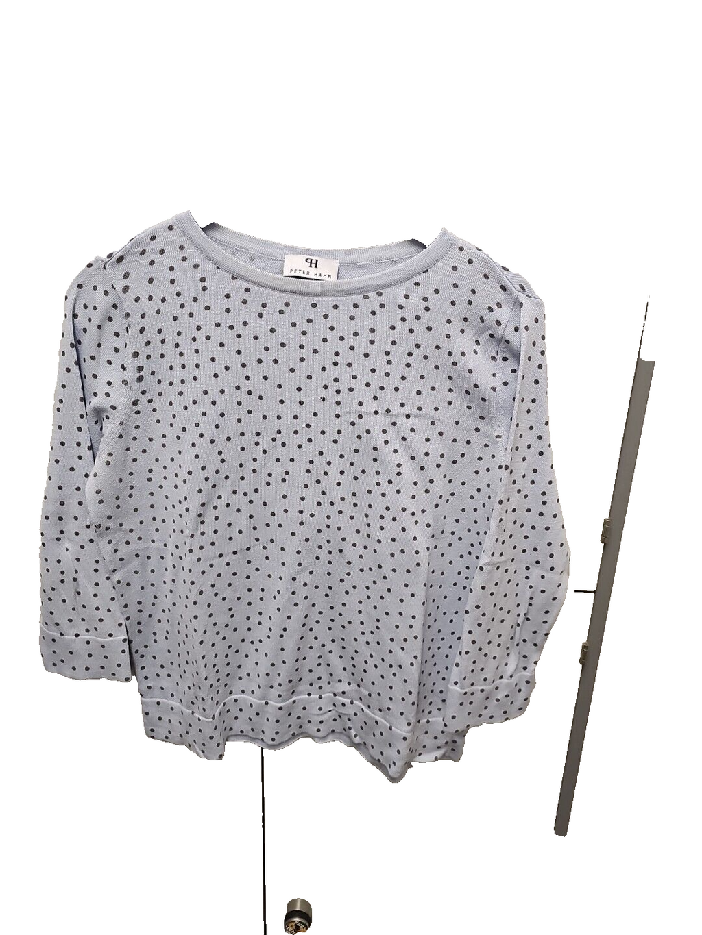 EK 4924 Peter Hahn Pullover Blau Gepunktet Gr0