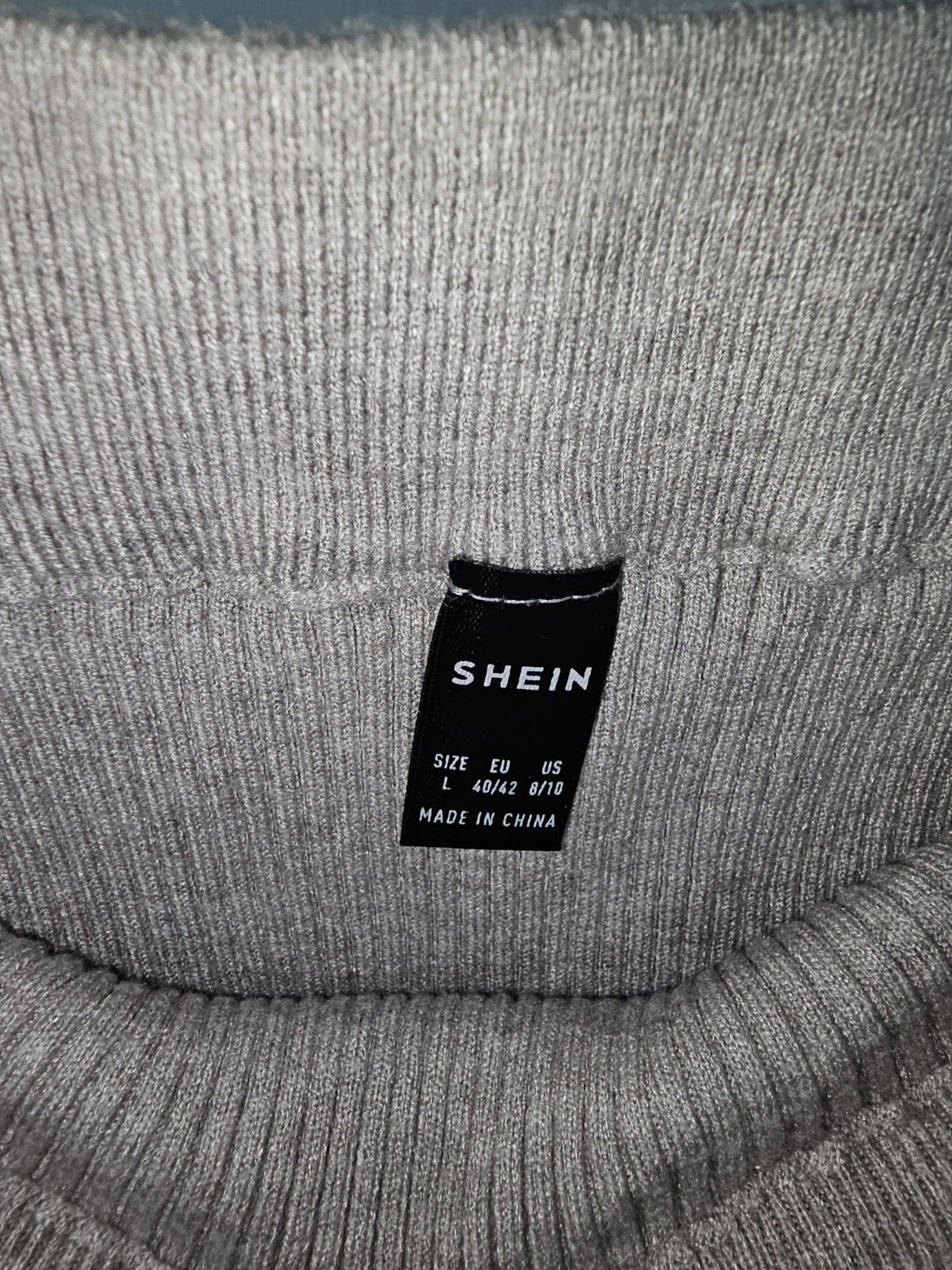 EK8949 Damen Rock von Shein, Grau, Gr. L2
