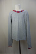 EK2993 Damen Shirt von FB Sister, grau mit rotem Rand, Gr.S0