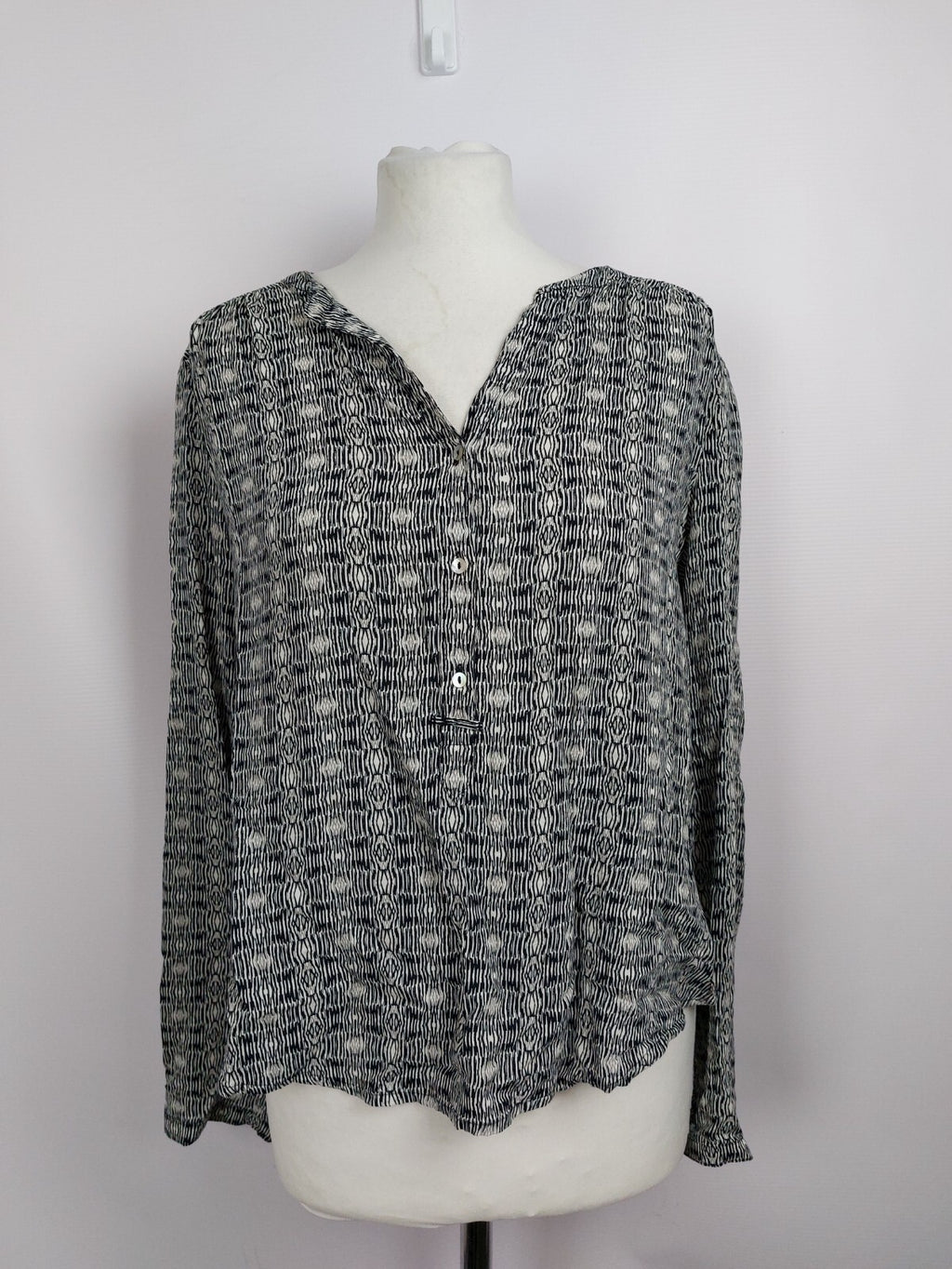 EK4605 Damen Bluse von s.Oliver, schwarz/weiß, Gr. 360
