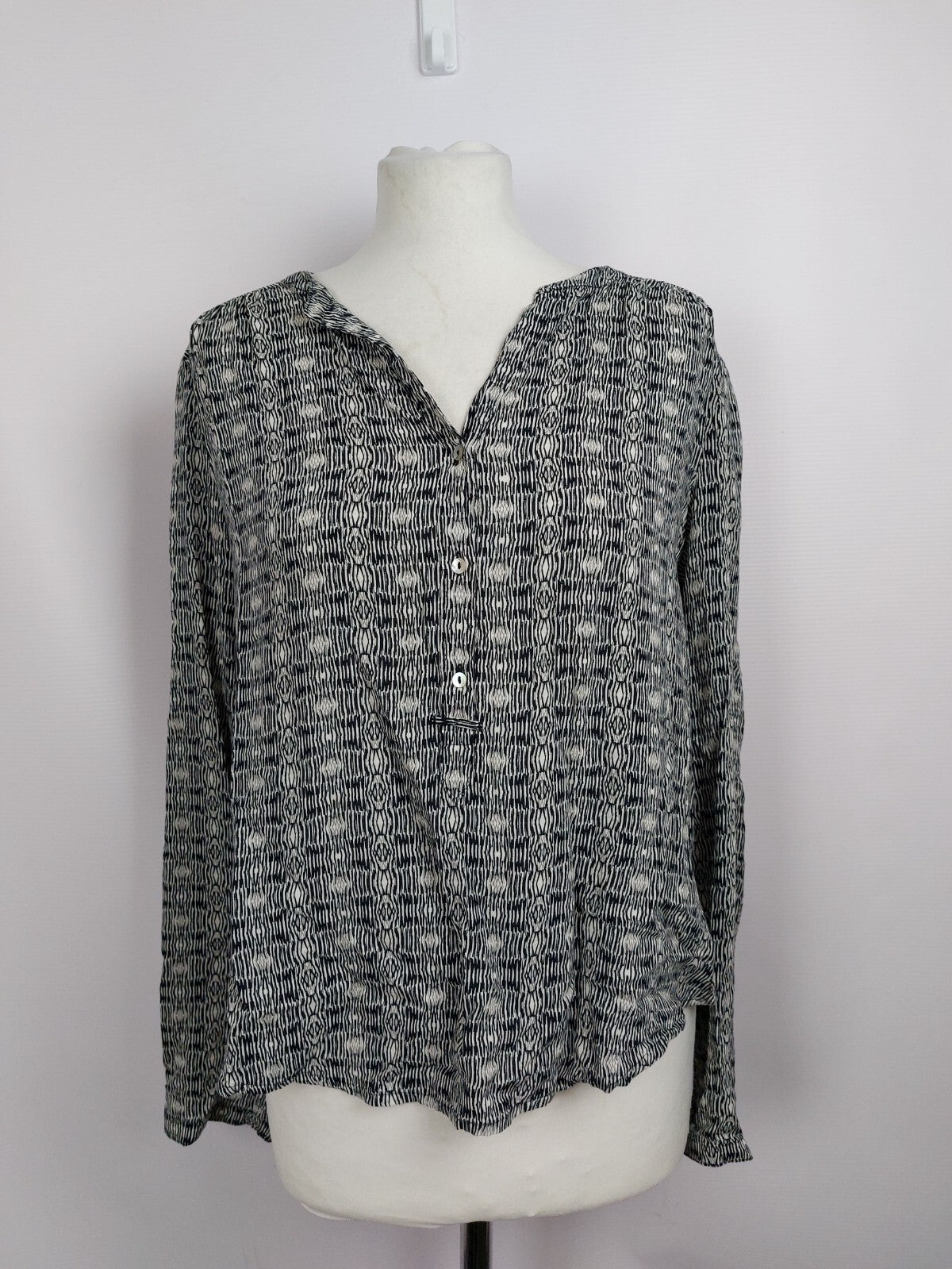 EK4605 Damen Bluse von s.Oliver, schwarz/weiß, Gr. 360