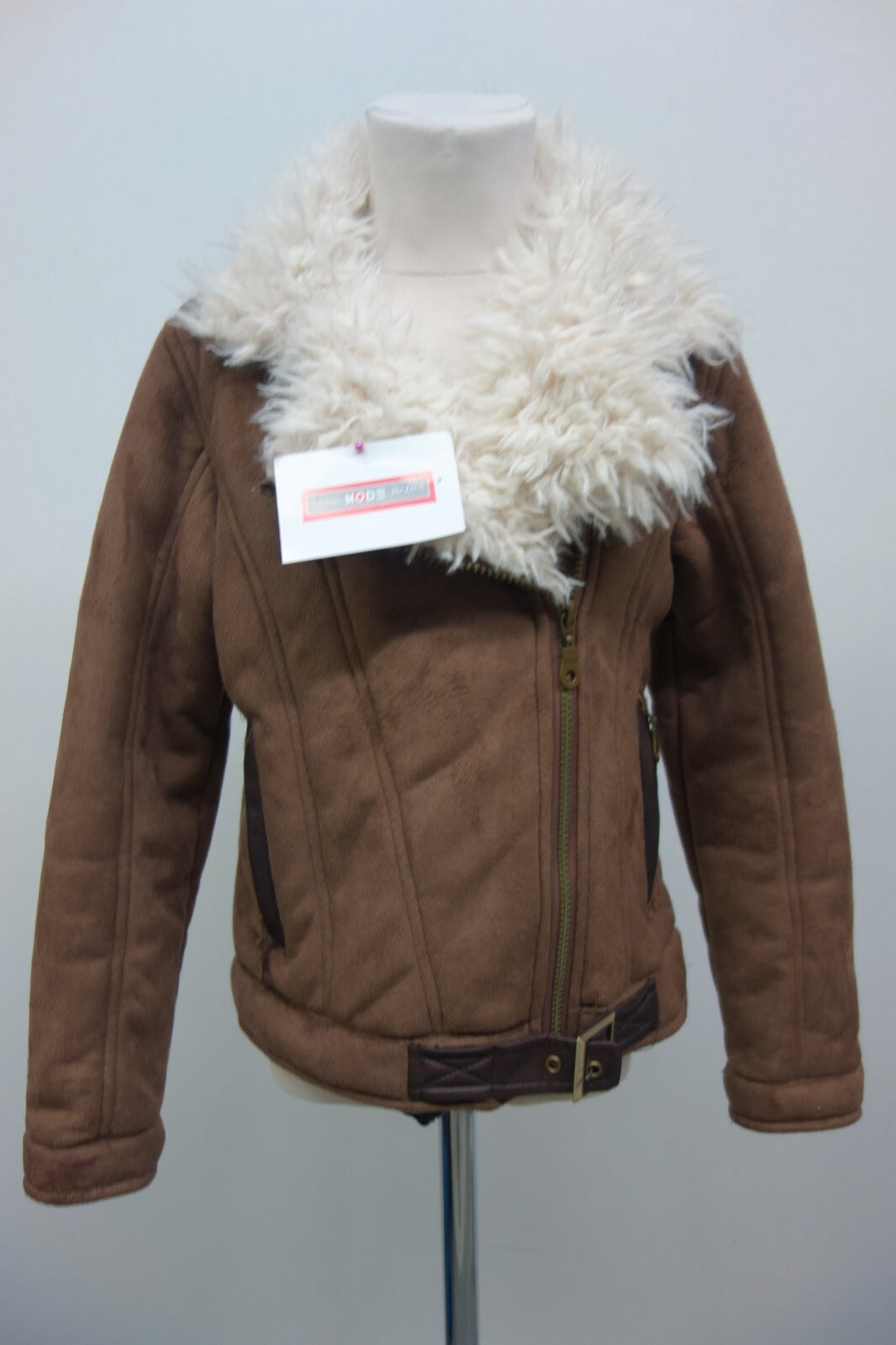 EK2273 Mädchen Jacke von C&A, braun, Gr. 1400