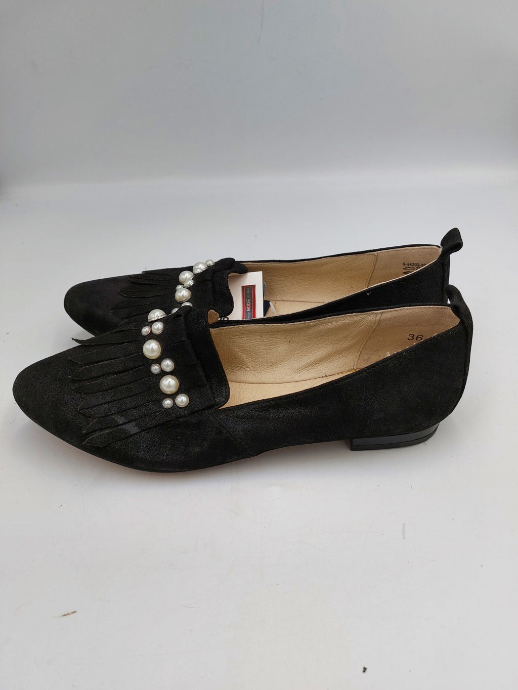 ES0356 Damen Ballerinas von Caprice, schwarz, Gr. 361