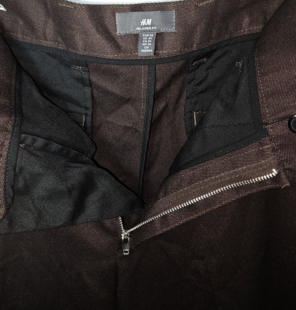 EK6798 Damen Hosen von H&M, braun, Gr.342