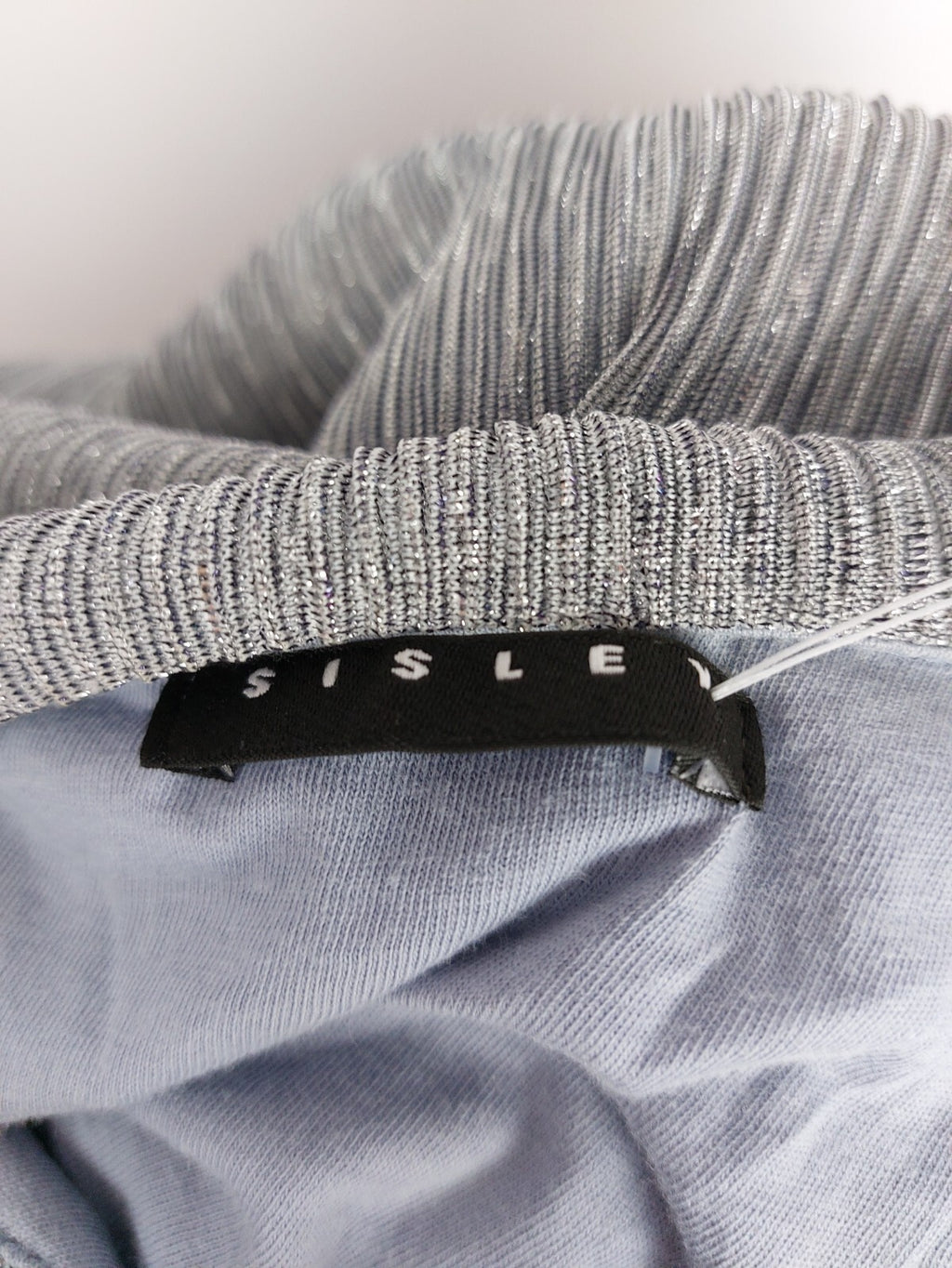 EK4362 Mädchen Kleid von Sisley, grau-Silber, Gr.135/140 nach Größentabelle6