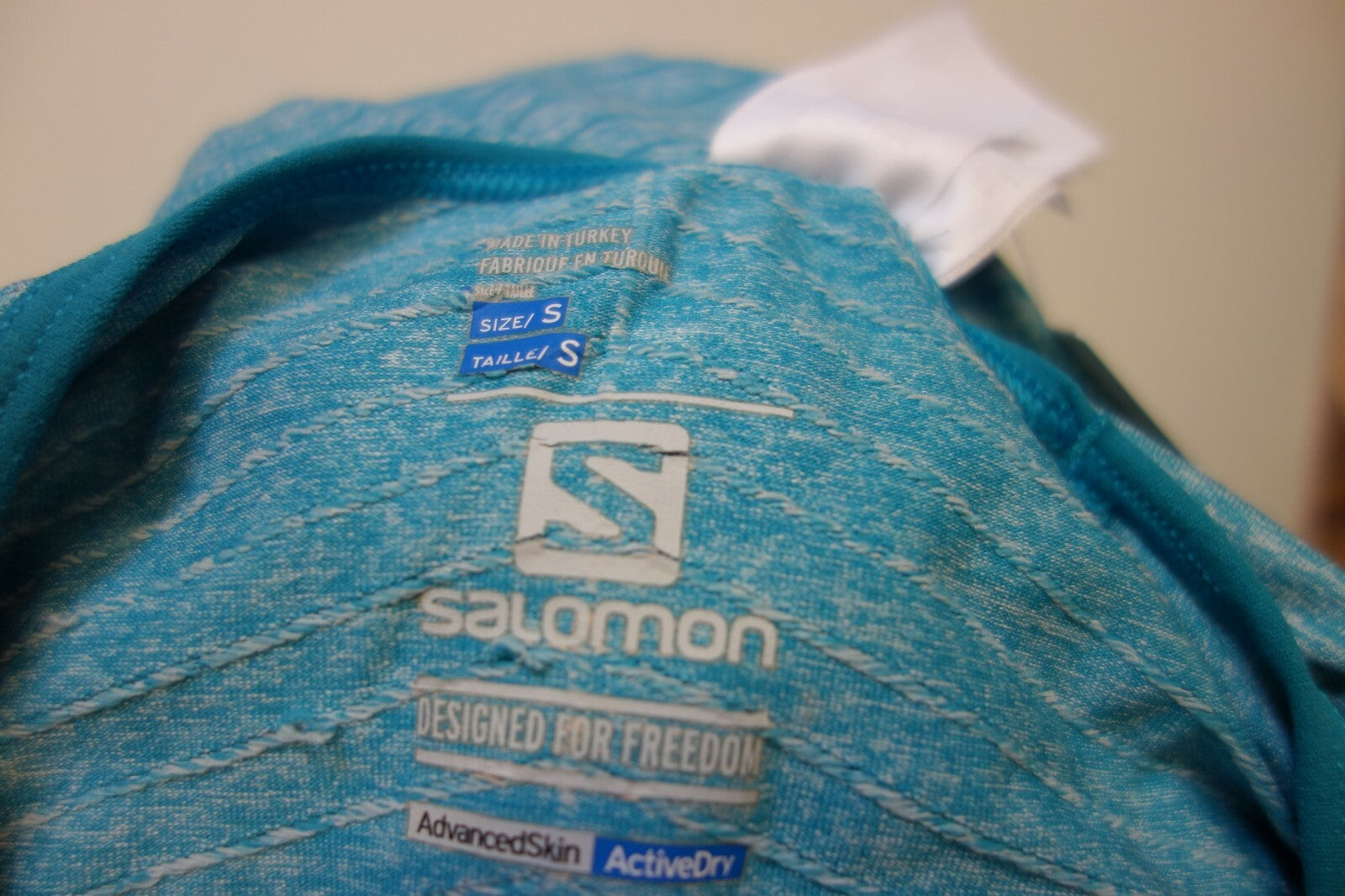 EK0566 damen Sportshirt von Salomon, türkis, S4