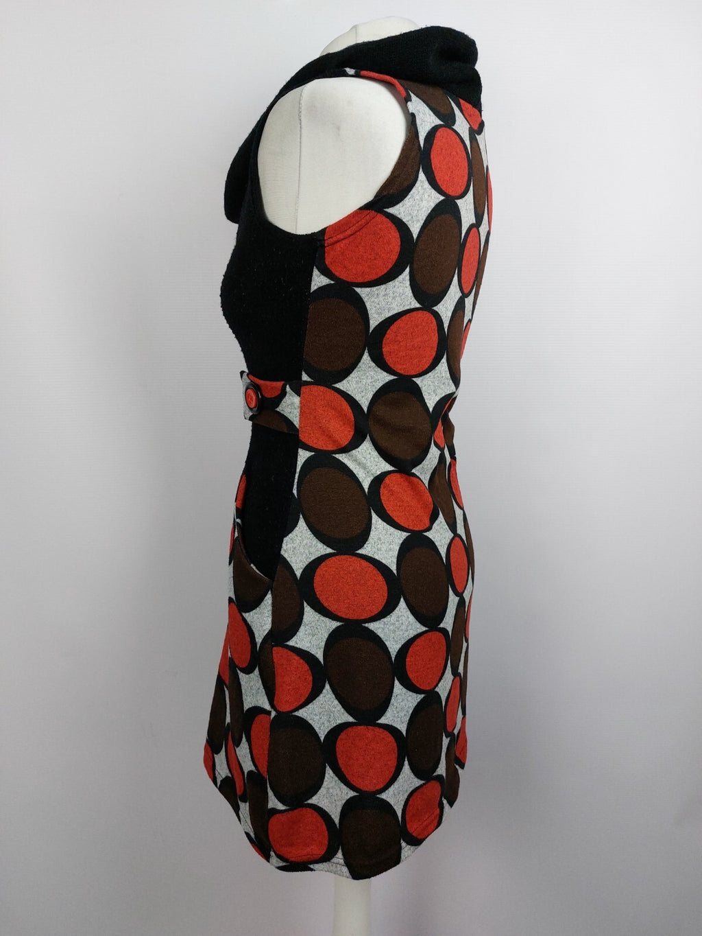 EK4547 Damen Kleid von Lindegruen, schwarz-rot, Gr.M3