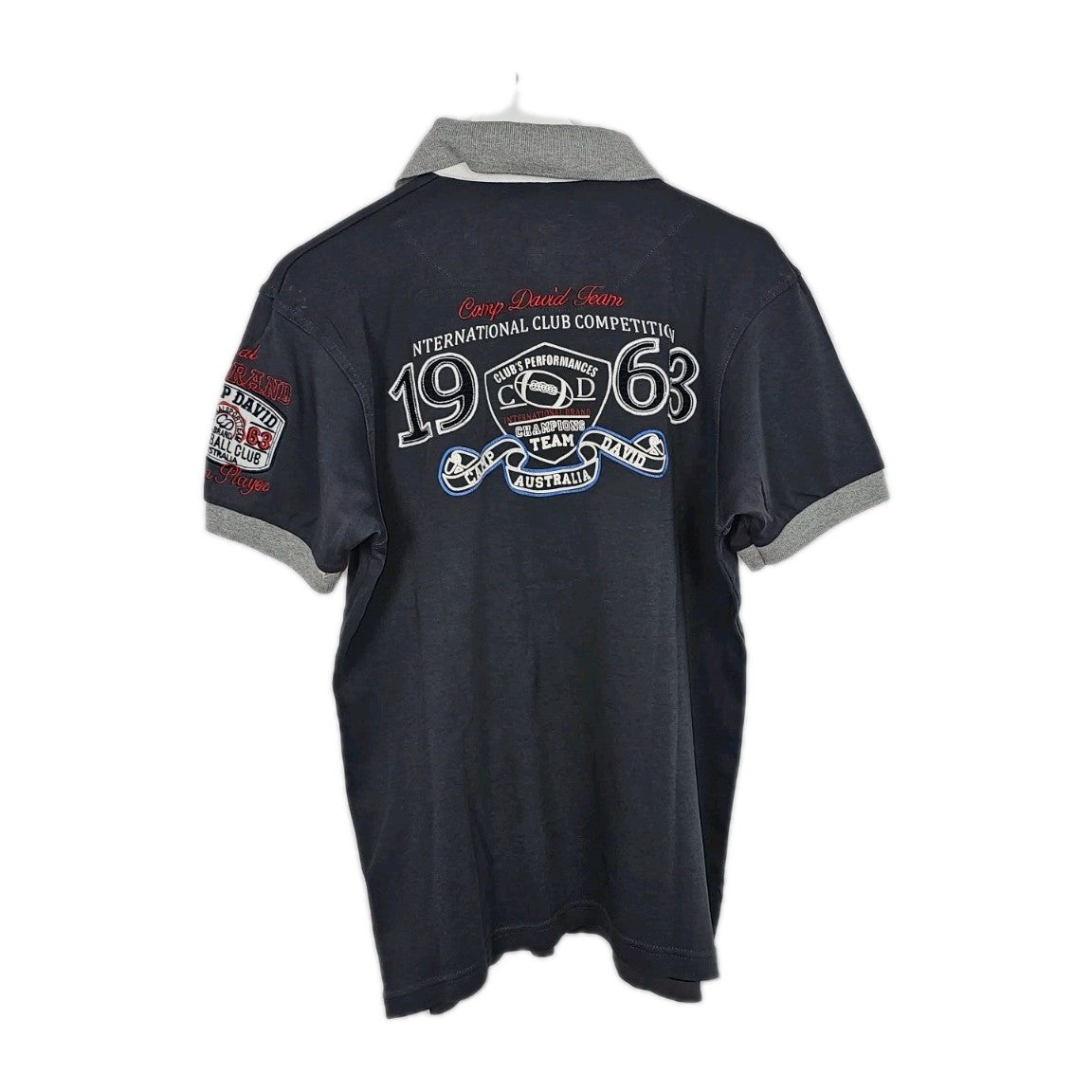 EK11276 Herren Poloshirt von Camp David, Grau, Gr. XL2