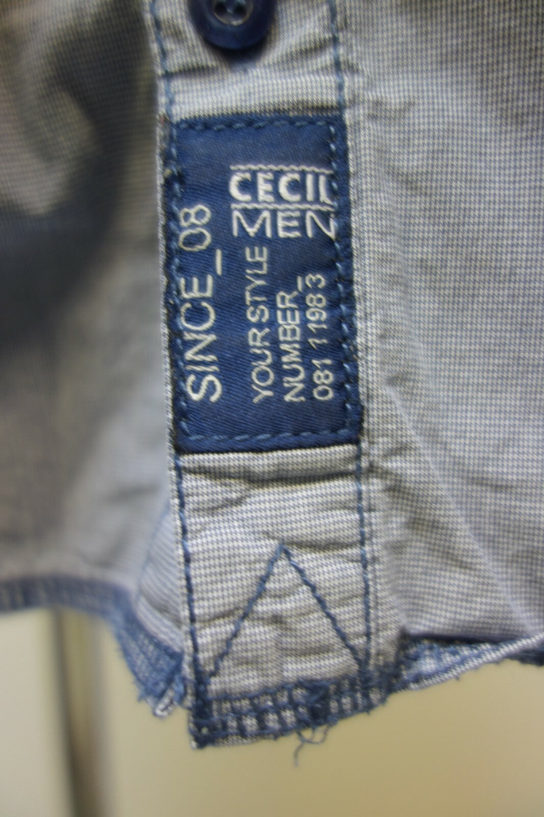 EK0839 Herren Hemd von cecil, blau, Gr. L2