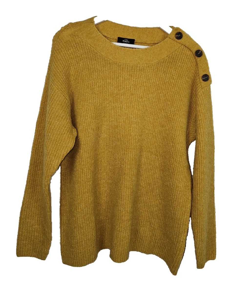 EK7788 Damen Pullover von Gina Benotti, gelb, Gr.S (36/38)0