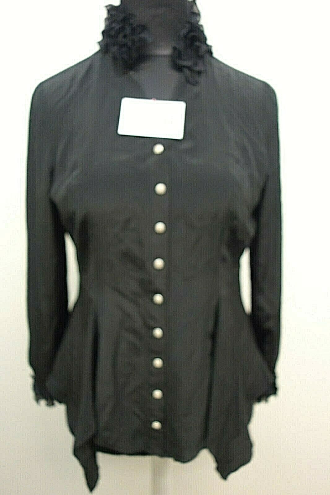EK1396 Damen Bluse von Madeleine, schwarz, Gr. M0
