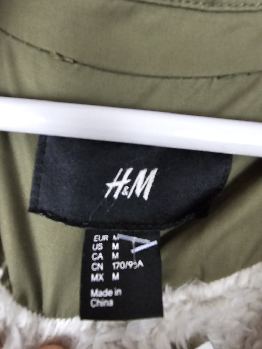 EK9754 Damen Parka von H&M, Grün, Gr. M2