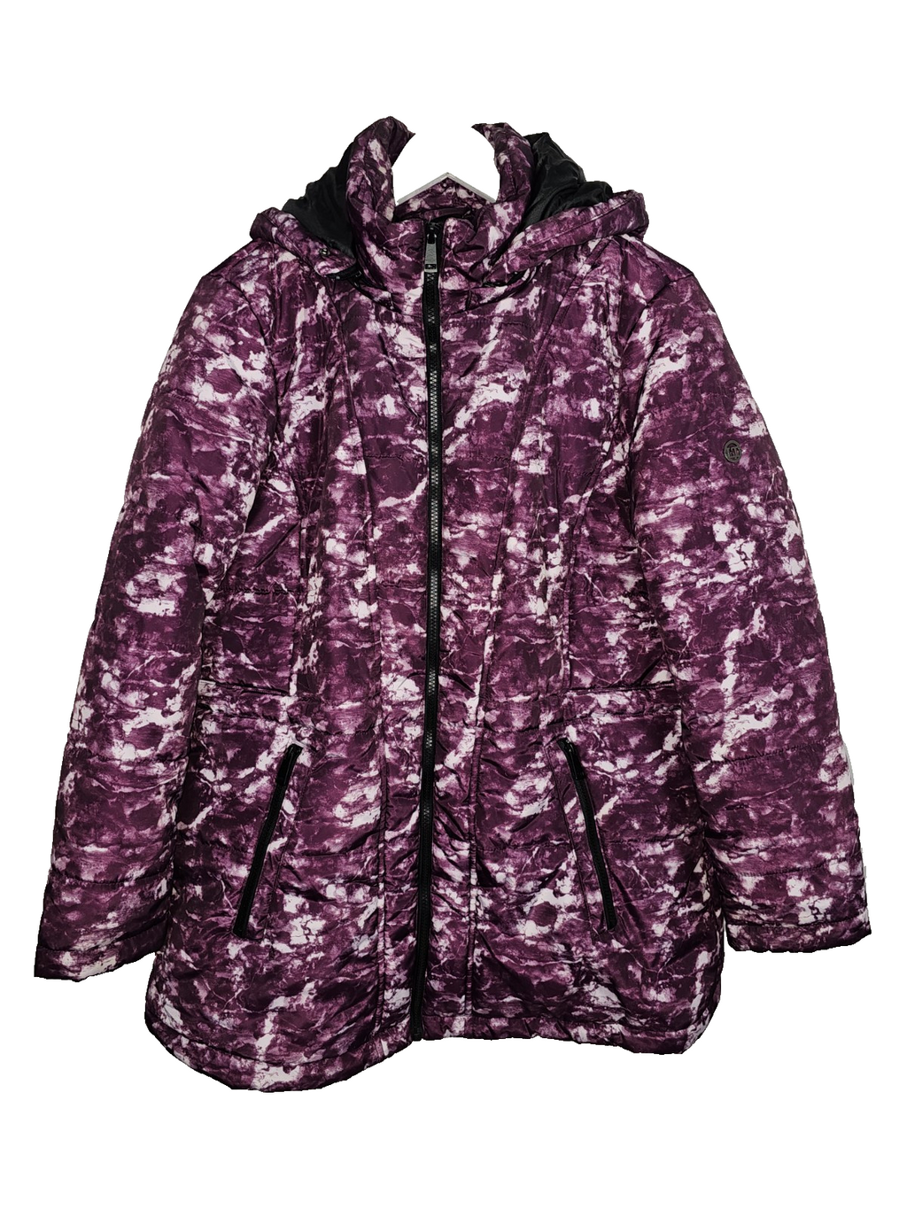 EK7058 Damen Winterjacke von Laura Torelli, lila, Gr.460