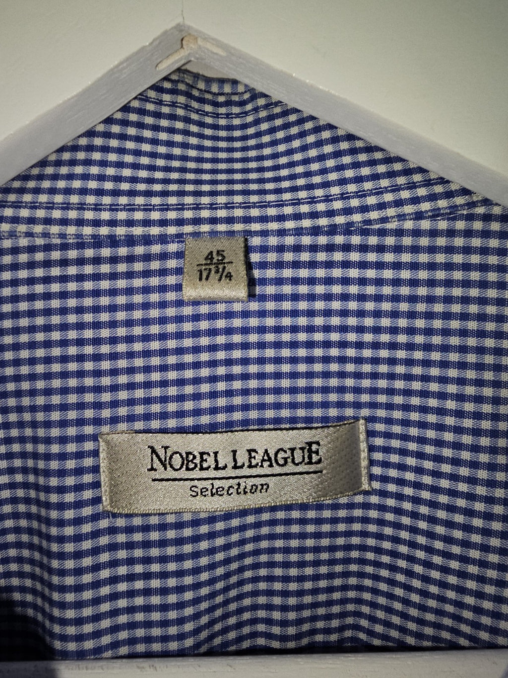 EK11177 Herren Hemd von Nobel League, blau-weiß, Gr.452
