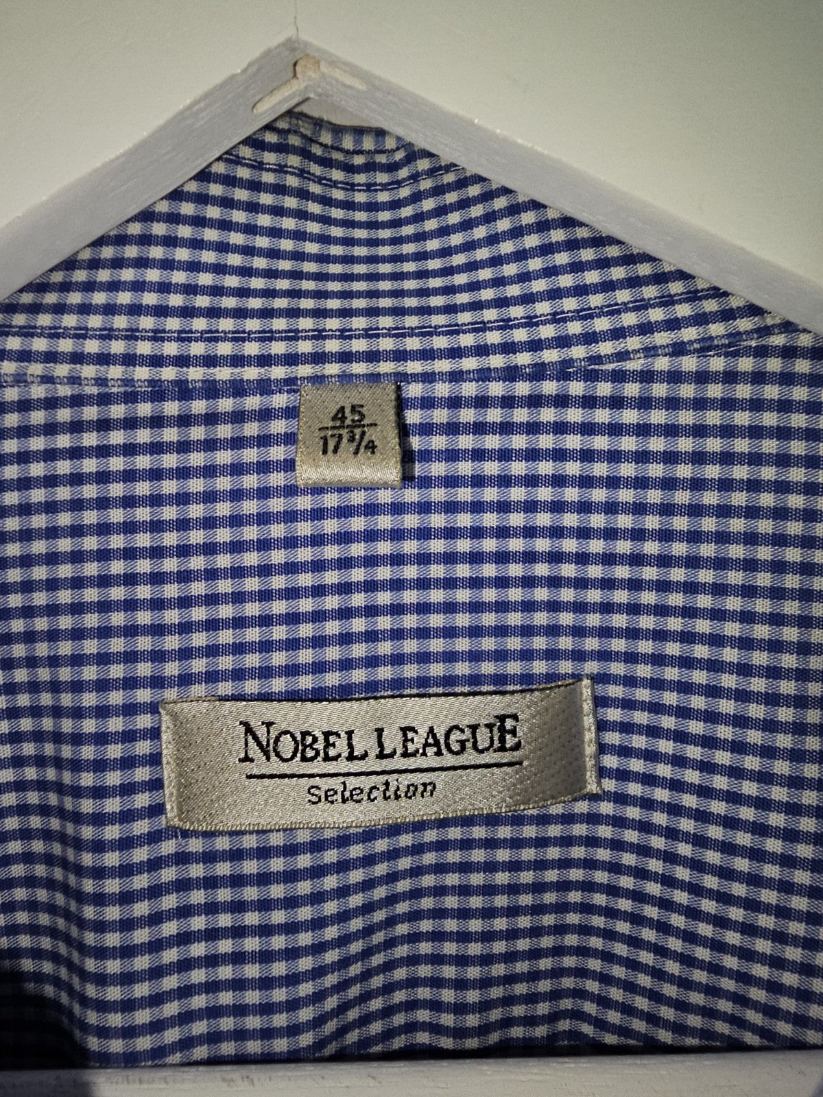 EK11177 Herren Hemd von Nobel League, blau-weiß, Gr.452