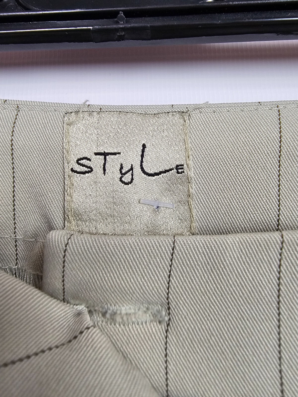 EK5431 Damen Anzughose von Style, elfenbein, gestreift, Gr.34 Schlaghose3