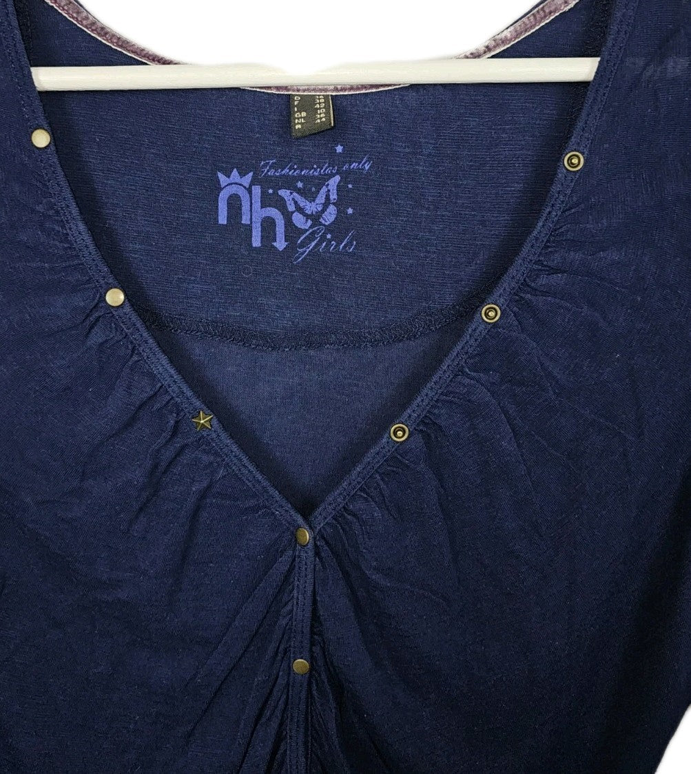 EK10471 Damen Langarmshirt von Nh, blau, Gr.362