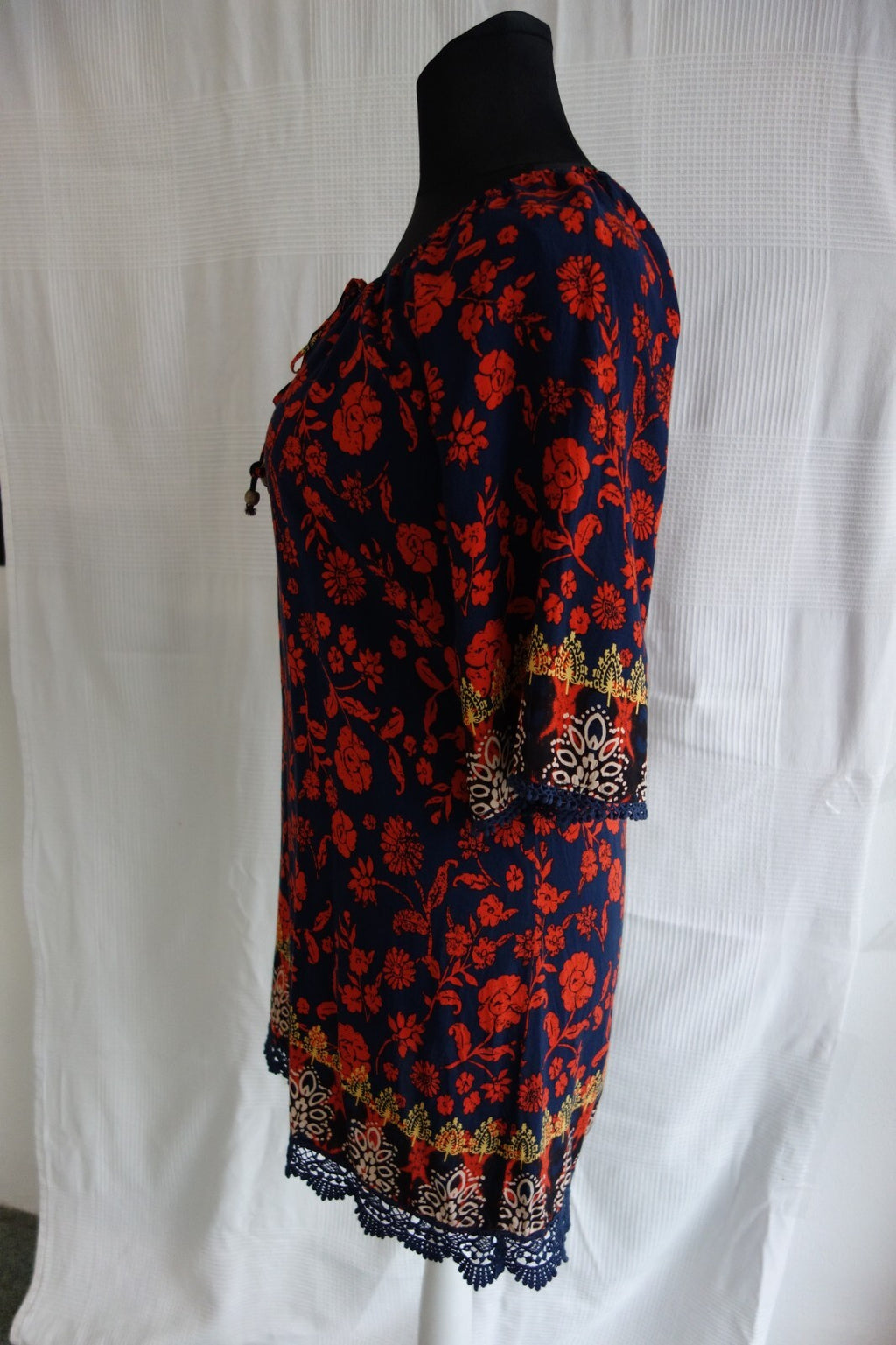 EK2415 Damen bluse von Apricot, blau-orange, Gr.XS2