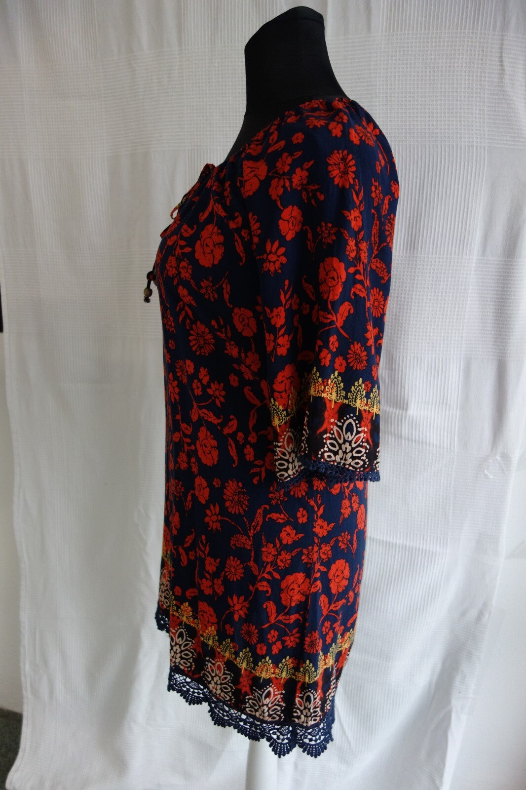 EK2415 Damen bluse von Apricot, blau-orange, Gr.XS2