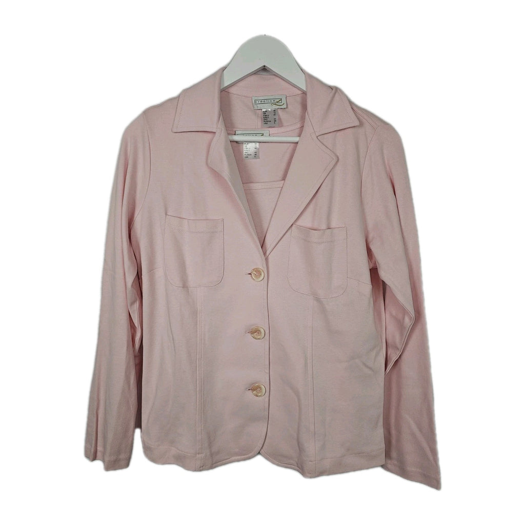 EK10955 Damen Blazer mit Top von CollectionL, rosa, Gr.380