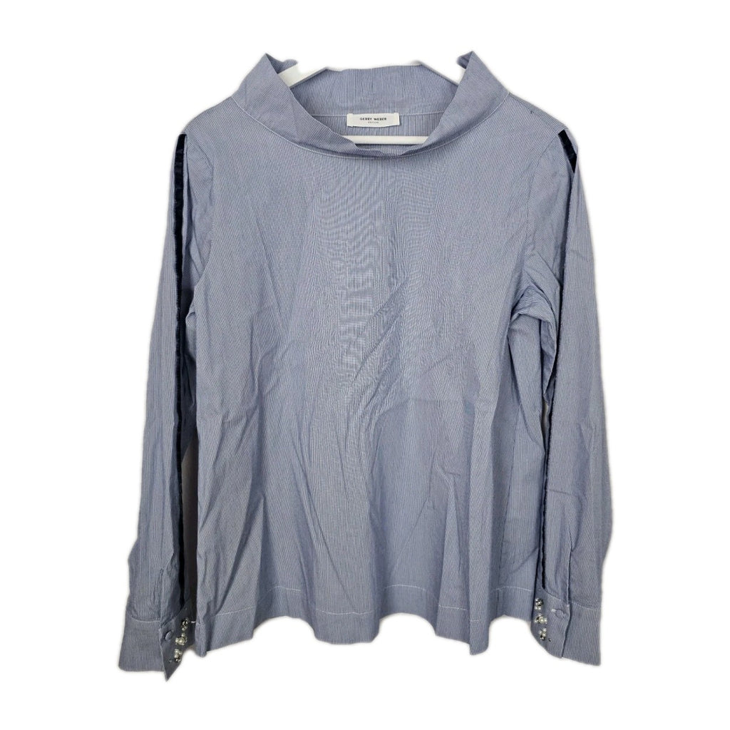 EK8703 Damen Bluse vongerry Weber, Blau/Weiß, Gr. 400
