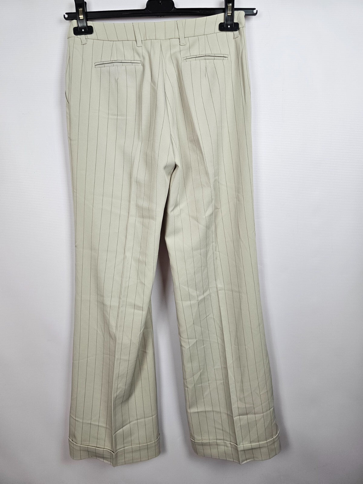 EK5431 Damen Anzughose von Style, elfenbein, gestreift, Gr.34 Schlaghose6