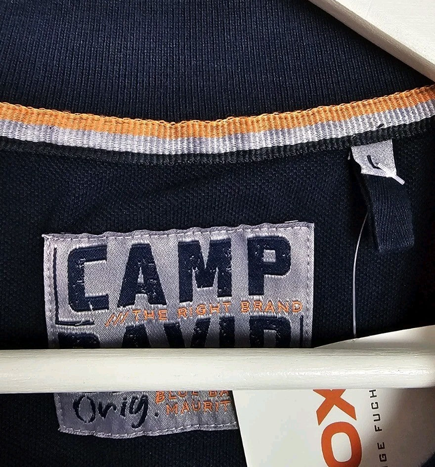 EK10126 Herren T-Shirt Camp David, blau, Gr.L1