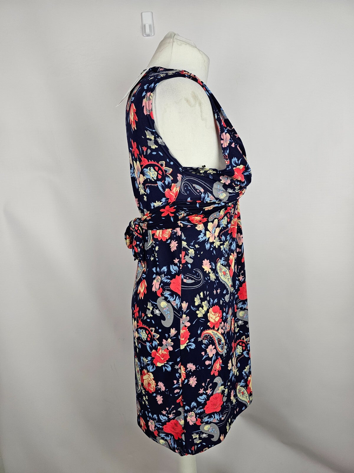 EK6404 Damen Kleid, Dunkelblau/ Mehrfarbig, Gr.:S/M2