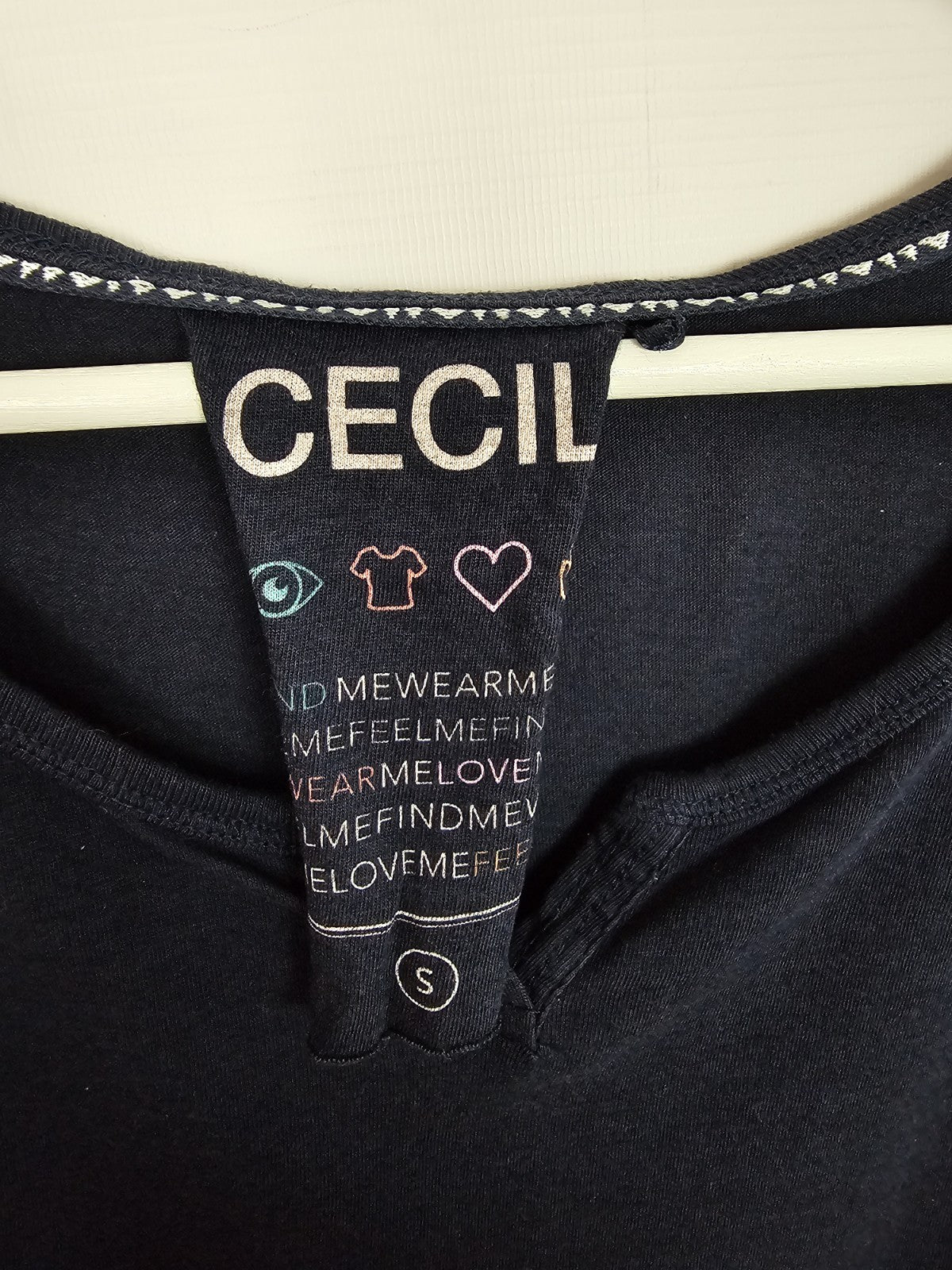 EK9258 Damen T-Shirt von Cecil, Dunkelblau, Gr. S1