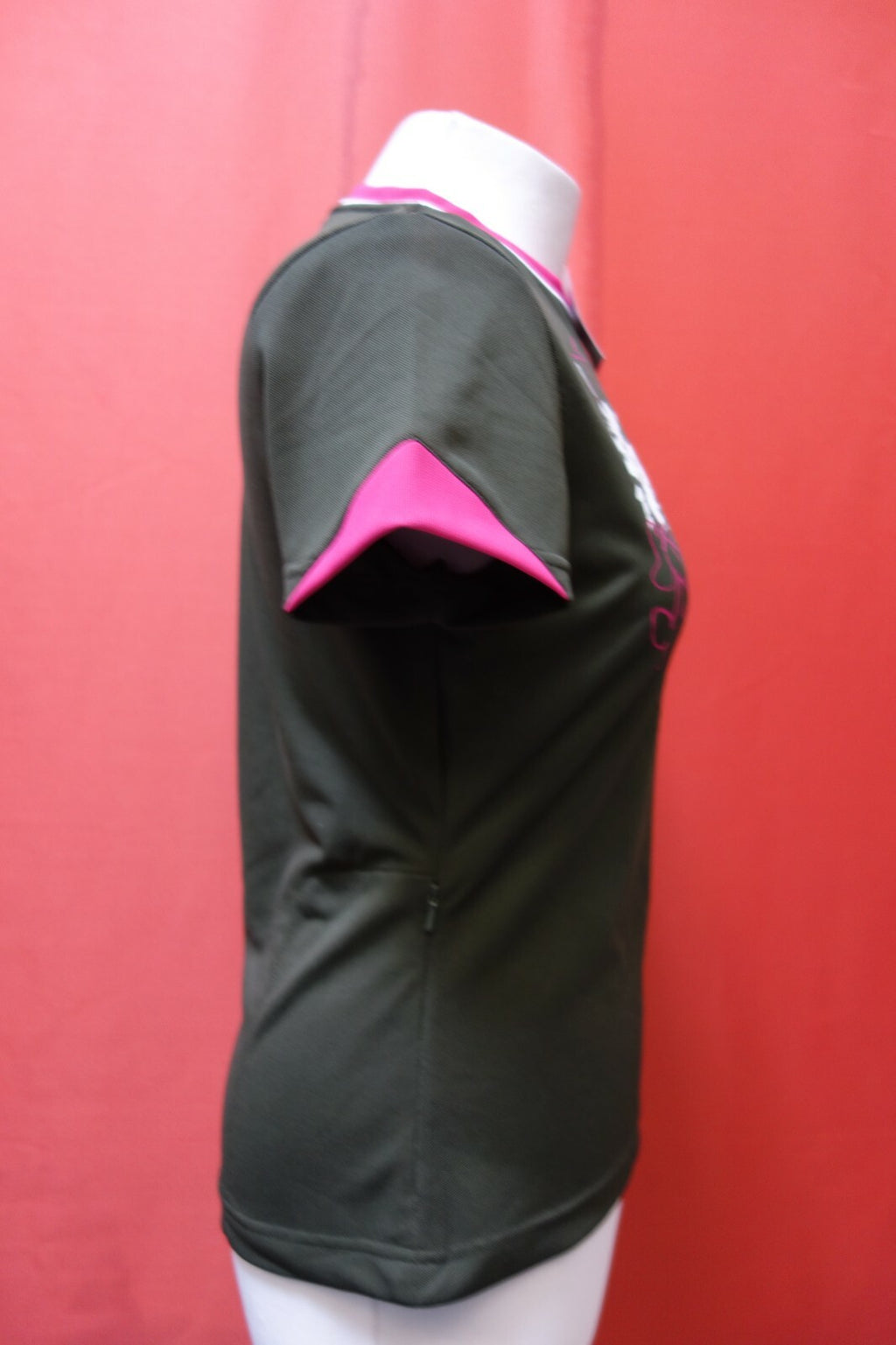 IXS Sport Division Funcitional Shirt Kaki  Pink GR M  E0338 Neu mit Etikett2
