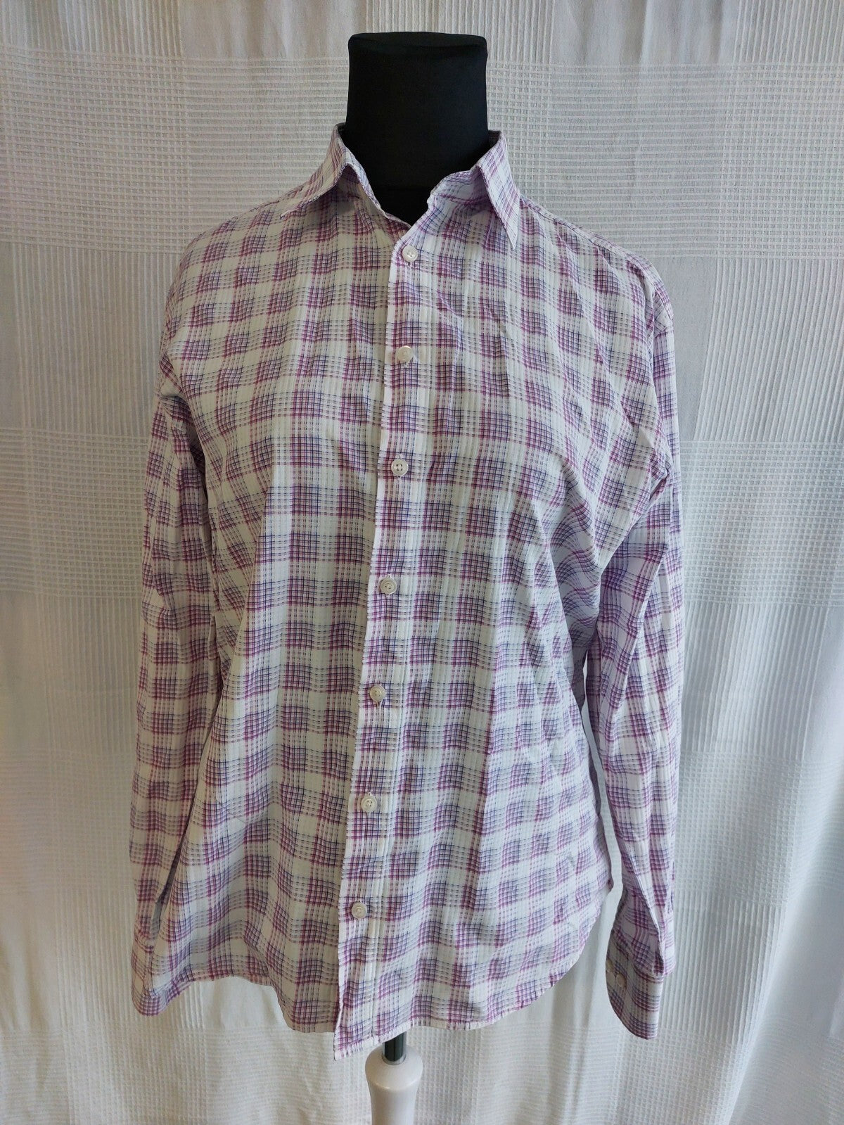 EK3205 Damen Bluse von di Stephano, weiß-blau-rosa, Gr.430