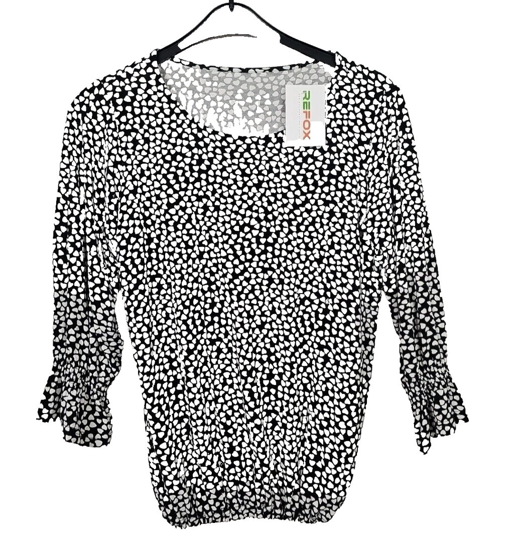 EK2763 Damen Bluse, Schwarz, Gr.M0