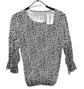 EK2763 Damen Bluse, Schwarz, Gr.M0