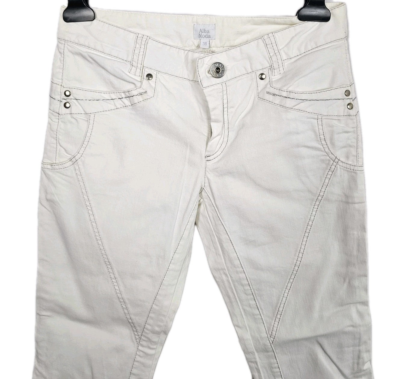 EK8426 Damen Jeans von Alba Moda, weiß, Gr.381