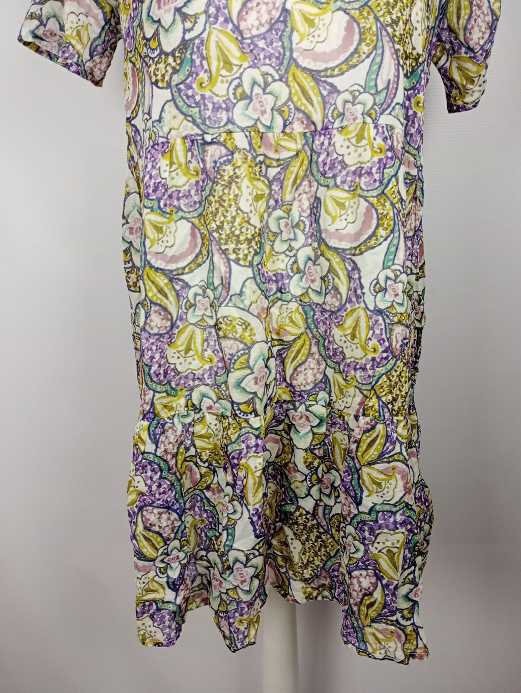 EK5063 Damen Blusenkleid von Yellow Label, bunt mit Blumen, Gr. S2