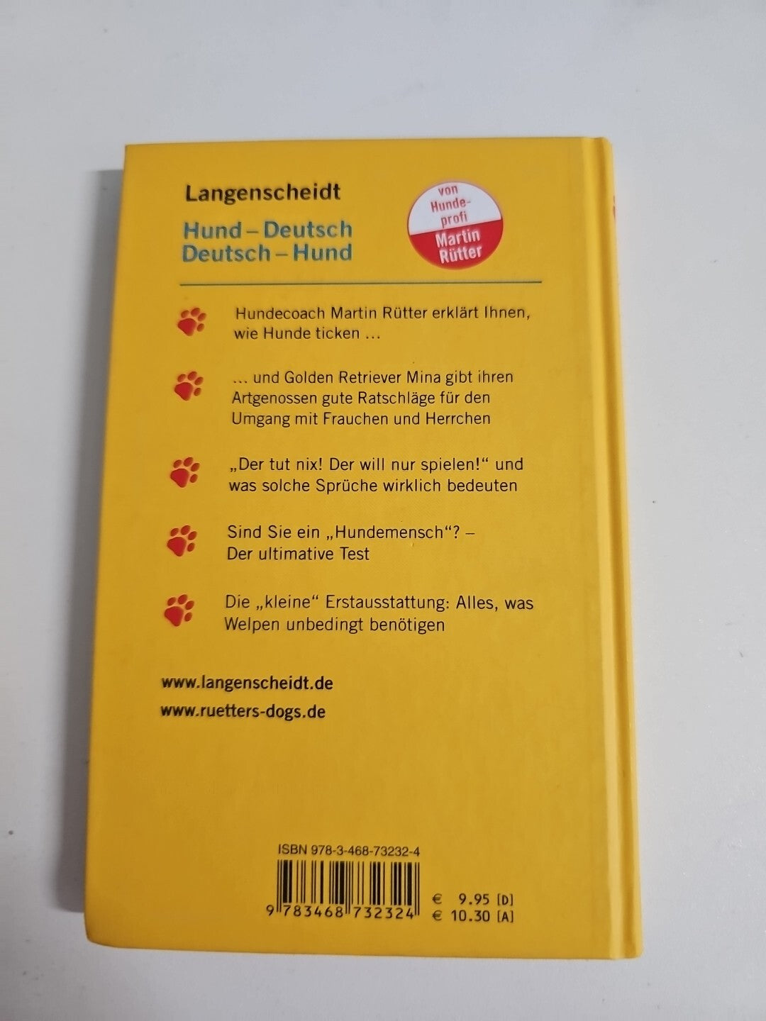 EB1654 Langenscheidt Hund - Deutsch / Deutsch - Hund Martin Rütter Buch Deutsch1