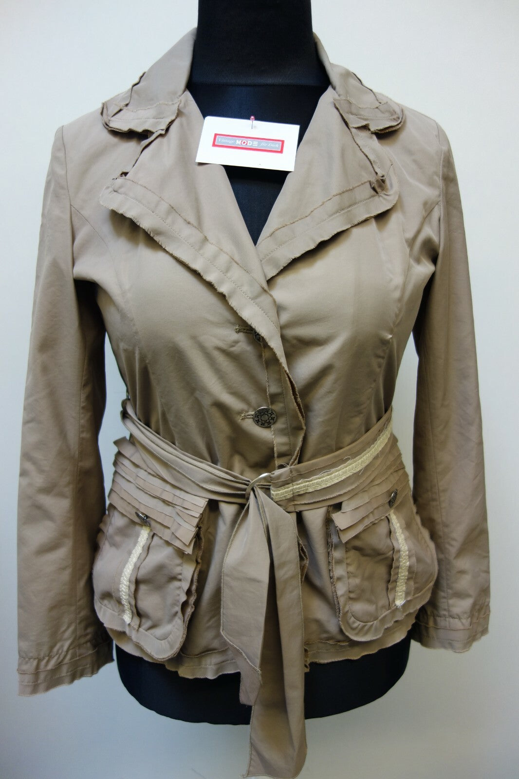 EK1173 Damen Jacke von Alba Moda, beige, Gr. 400