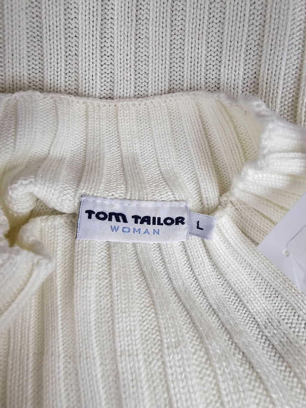 EK5587 Damen Pullover von Tom Tailor, wollweiß, Gr. L3